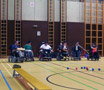 Teamspiel: Firegirls gegen 
						Boccia Wien.